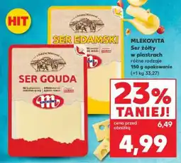 Kaufland MLEKOVITA Ser żółty w plastrach oferta