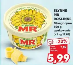 Kaufland SŁYNNE MR ROŚLINNE Margaryna 500 g opakowanie oferta