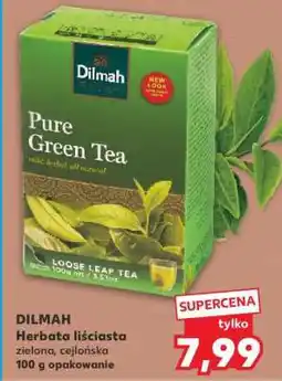 Kaufland DILMAH Herbata liściasta zielona, cejlońska 100 g opakowanie oferta