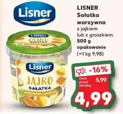 Kaufland LISNER Sałatka warzywna z jajkiem lub z groszkiem oferta