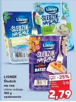 Kaufland LISNER Śledzik na raz oferta