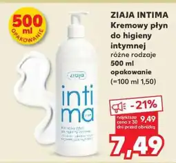 Kaufland ZIAJA INTIMA Kremowy płyn do higieny intymnej oferta