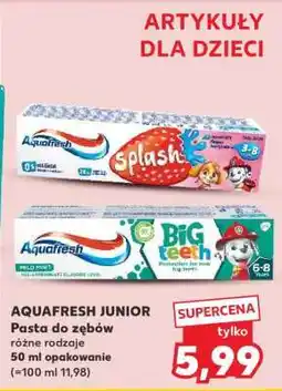 Kaufland AQUAFRESH JUNIOR Pasta do zębów oferta