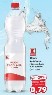Kaufland Woda źródlana oferta