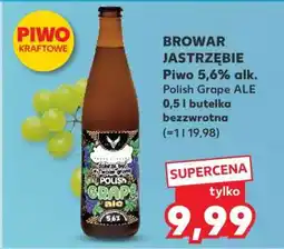 Kaufland BROWAR JASTRZĘBIE Piwo 5,6% alk. Polish Grape ALE 0,5 l butelka bezzwrotna oferta