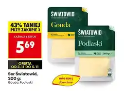 Biedronka Ser Światowid, 300 g: Gouda, Podlaski oferta