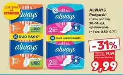 Kaufland ALWAYS Podpaski oferta