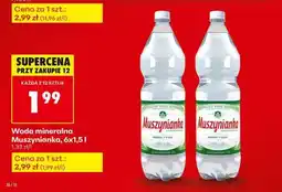 Biedronka Woda mineralna Muszynianka, 6x1,5 l oferta