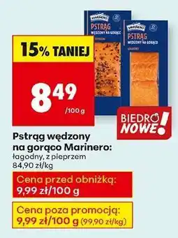 Biedronka Pstrąg wędzony na gorąco Marinero oferta