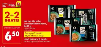 Biedronka Karma dla kota w saszetkach Sheba , 4x85 g oferta