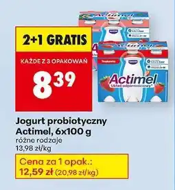 Biedronka Jogurt probiotyczny Actimel, 6x100 g oferta