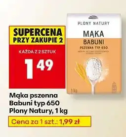 Biedronka Mąka pszenna Babuni typ 650 Plony Natury, 1 kg oferta