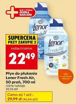 Biedronka Płyn do płukania Lenor Fresh Air, 50 prań, 700 ml oferta