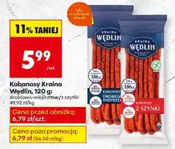 Biedronka Kabanosy Kraina Wędlin 120 g oferta