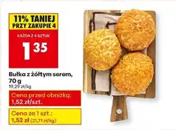 Biedronka bułka z żółtym serem , 70 g oferta
