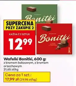 Biedronka Wafelki Bonitki, 600 g oferta