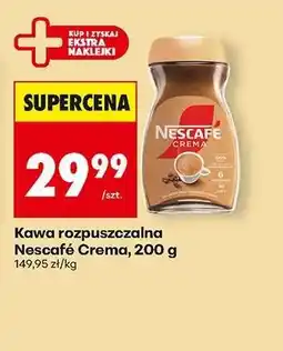 Biedronka Kawa rozpuszczalna Nescafé Crema 200 g oferta