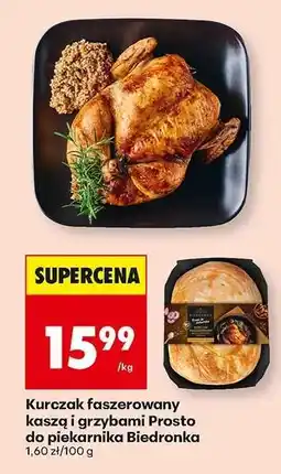 Biedronka Kurczak faszerowany kaszą i grzybami Prosto do piekarnika Biedronka oferta