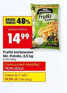 Biedronka Frytki karbowane Mr. Potato 2,5 kg oferta