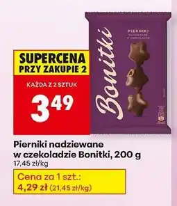 Biedronka Pierniki nadziewane w czekoladzie Bonitki, 200 g oferta