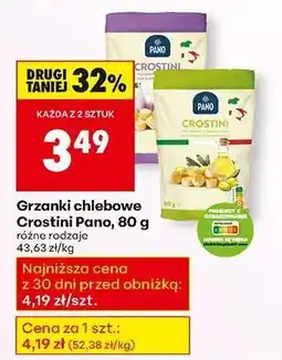 Biedronka Grzanki chlebowe Crostini Pano, 80 g oferta