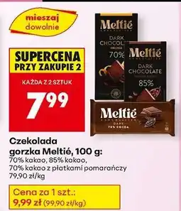 Biedronka Czekolada gorzka Meltié, 100 g oferta