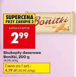 Biedronka Biszkopty deserowe Bonitki, 200 g oferta