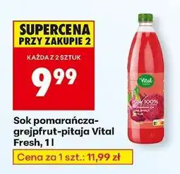 Biedronka Sok pomarańcza-grejpfrut-pitaja Vital Fresh, 1 l oferta