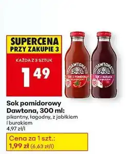 Biedronka Sok pomidorowy Dawtona, 300 ml oferta