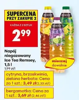Biedronka Napój niegazowany Ice Tea Remsey, 1,5 l oferta