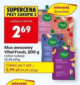 Biedronka Mus owocowy Vital Fresh , 200 g oferta