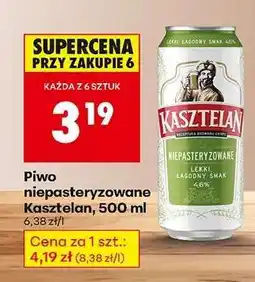 Biedronka Piwo niepasteryzowane Kasztelan, 500 ml oferta