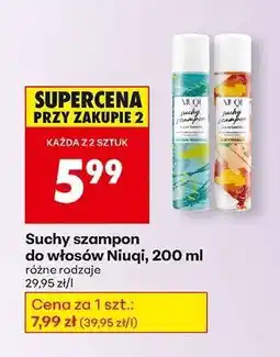 Biedronka Suchy szampon do włosów Niuqi 200 ml oferta
