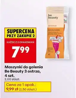 Biedronka Maszynki do golenia Be Beauty 3 ostrza, 4 szt oferta