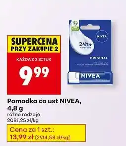Biedronka Pomadka do ust NIVEA, 4,8 g oferta