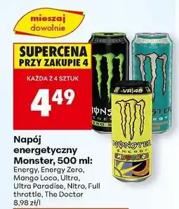 Biedronka Napój energetyczny Monster 500 ml oferta