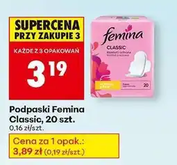 Biedronka Podpaski Femina Classic, 20 szt oferta