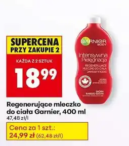 Biedronka Regenerujące mleczko do ciała Garnier, 400 ml oferta