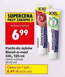 Biedronka Pasta do zębów blend-a-med XXL, 125 ml oferta
