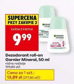 Biedronka Dezodorant roll-on Garnier Mineral, 50 ml oferta