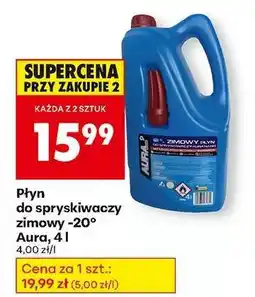 Biedronka Płyn do spryskiwaczy zimowy -20° Aura, 4 l oferta