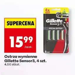 Biedronka Ostrza wymienne Gillette Sensor3, 4 szt oferta