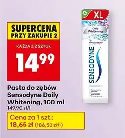 Biedronka PASTA DO ZĘBÓW SENSODYNE DAILY WHITENING, 100 ML oferta