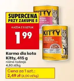 Biedronka Karma dla kota Kitty, 415 g oferta