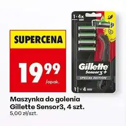 Biedronka Maszynka do golenia Gillette Sensor3, 4 szt oferta