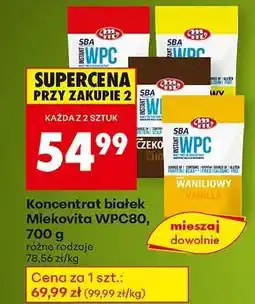Biedronka Koncentrat białek Mlekovita WPC80, 700 g oferta
