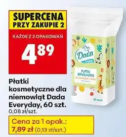 Biedronka Płatki kosmetyczne dla niemowląt Dada Everyday 60 szt oferta