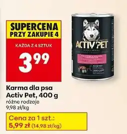 Biedronka Karma dla psa Activ Pet, 400 g oferta
