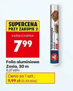 Biedronka Folia aluminiowa Zosia, 30 m oferta