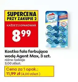 Biedronka Kostka fala farbująca wodę Agent Max , 3 szt oferta